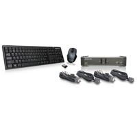 

IOGEAR 2-Port DVI KVMP Switch with Cables, Wireless Keyboard and Wireless Mouse
