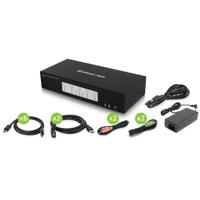

IOGEAR GCS1964 4-Port 4K Triple View DisplayPort KVMP Switch with USB 3.0 Hub, TAA