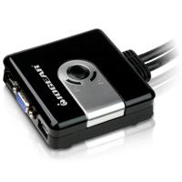 

IOGEAR 2-Port Compact USB VGA KVM with Built-In Bonded Cables