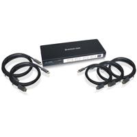 

IOGEAR 4-Port HD Audio/Video Switch with Remote and Cables