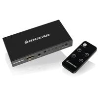 

IOGEAR GHDSW4K4 4-Port 4K HDMI Switch with Remote