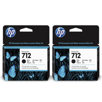 

HP 2 Pack 712 80ml Black DesignJet Original Ink Cartridge for T650, T630, T230, T210 & Studio Plotter Printers