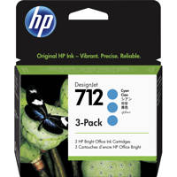 

HP 712 29ml Cyan DesignJet Original Ink Cartridge for T650, T630, T230, T210 & Studio Plotter Printers, 3-Pack