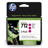 

HP 712 29ml Magenta DesignJet Original Ink Cartridge for T650, T630, T230, T210 & Studio Plotter Printers, 3-Pack