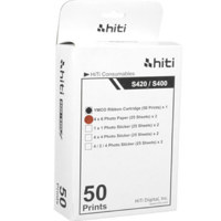 

HiTi 4x6" 50 Prints Photo Paper & Ribbon Pack for S400/420 Printer