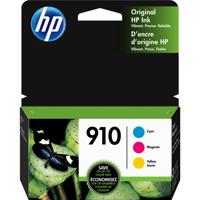 

HP 910 Original Ink Cartridge Combo, 315 Pages Yield, Cyan/Magenta/Yellow, 3-Pack