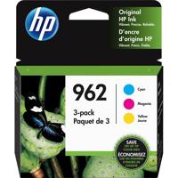 

HP 962 Original Ink Cartridge Combo, 700 Pages Yield, Cyan/Magenta/Yellow, 3-Pack
