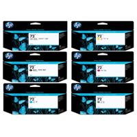 

HP 72 130-ml DesignJet Ink Cartridge Bundle, Includes Matte Black, Yellow, Gray, Black, Magenta, Cyan Cartridges