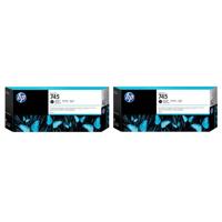 

HP 745 300mL Matte Black Ink Cartridge for DesignJet Z5600/Z2600 Inkjet Printers, 2 Pack