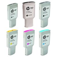 

HP 727 300-ml DesignJet Ink Cartridge Bundle, Consists Of Black / Magenta / Yellow / Grey / Photo Black / Cyan