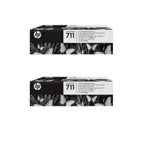 

HP 2 Pack 711 Designjet Printhead Replacement Kit, Includes Printhead, Black, Cyan, Yellow and Magenta Ink Cartridges