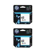 

HP 2x 62 Tri-Color Original Ink Cartridge, 165 Pages