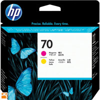 

HP # 70 Replacement Magenta & Yellow Printhead for the Photosmart Pro B9180 & B8850 Printers, Designjet Z2100 & Z3100 Series