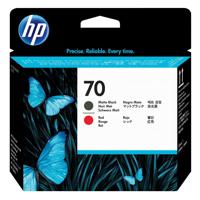 

HP 70 Matte Black and Red Printhead