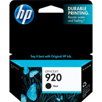 

HP 920 Black Officejet Ink Cartridge, Yield: 420 Pages