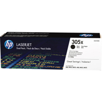 

HP 305X LaserJet M375/M475/M451 High Yield Black Toner Cartridge, Pack of 2, 4,000 Pages per Cartridge