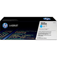 

HP 305A Cyan LaserJet Toner Cartridge, 2600 Print Yield