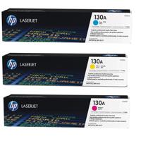 

HP 130A Color LaserJet Pro M177 KIT Includes Cyan / Yellow / Magenta Multifunctional Printer Toner Cartridge, 1,000 Pages