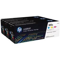 

HP 305A Cyan/Magenta/Yellow LaserJet Toner Cartridge, Pack of 3