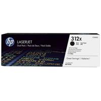 

HP 312X Color LaserJet Pro M476 High Yield Black Multifunctional Printer Original LaserJet Toner Cartridges, Pack of 2