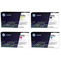 

HP 828A Color LaserJet Enterprise Flow M880/M855 Multifunctional Printer Image Drum, Bundle Includes Yellow MFP Image Drum. Magenta MFP Image Drum, Cyan MFP Image Drum, Black MFP Image Drum