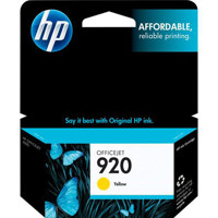 

HP 920 Yellow Officejet Ink Cartridge, Yield: 300 Pages