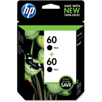 

HP 60 Black Original Ink Cartridge, Pack of 2