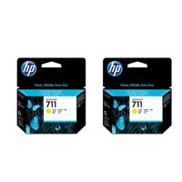 

HP 2 Pack 711 29ml Yellow Ink Cartridge
