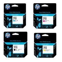 

HP 711 Ink Cartridge Bundle Consists of HP 711 80-ML Black Ink Cartridge , P 711 29-ML Cyan Ink Cartridge, P 711 29-ML Magenta Ink Cartridge , P 711 29-ML Yellow Ink Cartridge