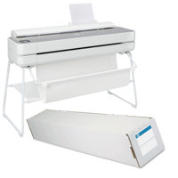 

HP DesignJet Studio Steel Large Format Printer, 36" Color Inkjet Plotter, Wireless with HP Universal Matte Bond Inkjet Paper 36"x150' Roll