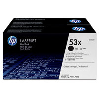 

HP 53X Dual Pack Family Print Black Print Cartridge for Select Color LaserJet Printers