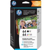 

HP 64 Black/Tri-color Photo Value Pack-40 sheet/4 x 6 in