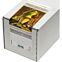 

Hahnemuhle Matte German Etching, 100% TCF Pulp, Natural White Inkjet Paper, 19.6 mil., 310 g/mA, 44"x39' Roll with 3" Core.