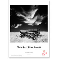 

Hahnemuhle Photo Rag, 100 % Rag, Ultra Smooth, White Matte Inkjet Paper, 305 gsm, 8.5x11", 25 Sheets