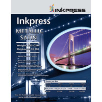 

Inkpress Metallic Satin Inkjet Paper, 255 gsm, 10 mil, Metallic Pearlescent Surface, 12x12", 25 Sheets