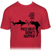 

Ikelite Pics or It Didn't Happen Diver Shark T-Shirt, X-Large