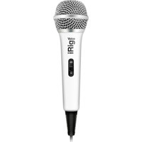 

IK Multimedia iRig Voice Handheld Karaoke Microphone for Smartphones and Tablets, White