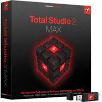 

IK Multimedia Total Studio 2 MAX Software Bundle for Audio Production, Mixing & Mastering, Full Version, USB Drive/Boxed