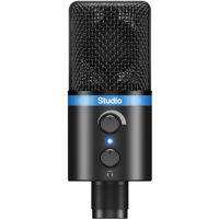 

IK Multimedia iRig Mic Studio Large Diaphragm Digital Condenser Microphone for iOS, Mac, PC & Android, Black