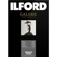 

Ilford GALERIE Prestige Metallic Gloss Photo InkJet Paper, 260 gsm, 10.5 mil, 5x7", 50 Sheets