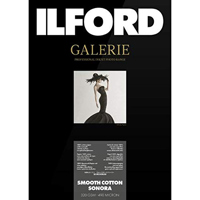 

Ilford GALERIE Smooth Cotton Sonora Inkjet Photo Paper, 320 gsm, 6x4", 50 Sheets