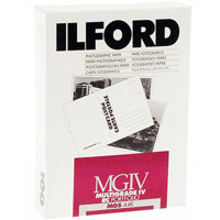 

Ilford Multigrade IV RC Portfolio Resin Coated VC Variable Contrast Black & White Enlarging Paper - 8x10"-100 Sheets - Glossy Surface