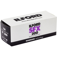 

Ilford SFX 200 (Infrared) Medium Speed Black and White Camera Film with Extended Red Sensitivity for Creative Photography, ISO 200, 120 Size