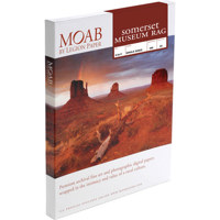 

Moab Somerset Museum Rag, White Matte Velvet Inkjet Paper, 300gsm, 8.5x11", 25 Sheets.