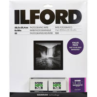 

Ilford Multigrade V RC Deluxe Glossy Surface Black & White Photo Paper and 2x HP5 Plus 35mm Film Roll Value Pack, 190gsm, 8x10", 25 Sheets