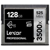 

Lexar 128GB Professional 3500x CFast 2.0 Memory Card Up to 525MB/s Read Speed