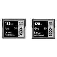 

Lexar 2 Pack 128GB Professional 3500x CFast 2.0 Memory Card, Up to 525MB/s Read Speed