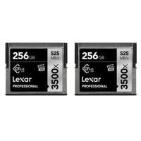 

Lexar 2 Pack 256GB Professional 3500x CFast 2.0 Memory Card, Up to 525MB/s Read Speed