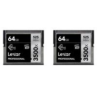 

Lexar 2 Pack Professional 3500x CFast 2.0 Memory Card, Up to 525MB/s Read Speed