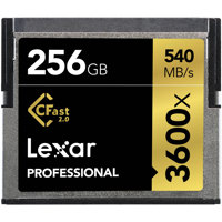 

Lexar Lexar 256GB Professional 3600x CFast 2.0 Memory Card